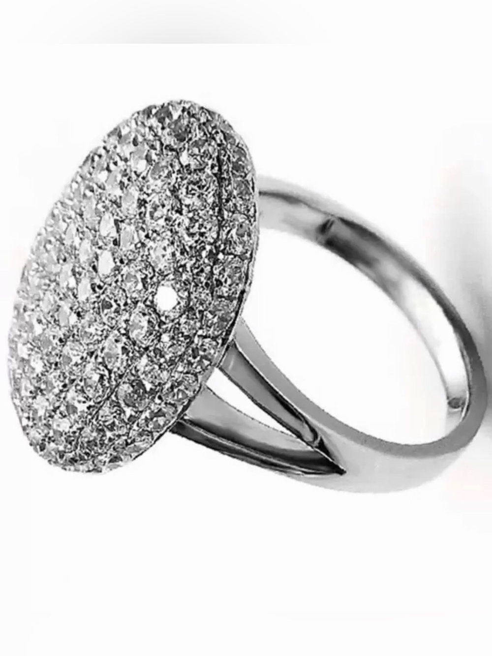 Twilight Saga Bella Swan Engagement Ring Replica Size 8 Silver Tone New